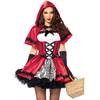 Leg Avenue - Gothic Red Riding Hood Costume - Red/Black Product image